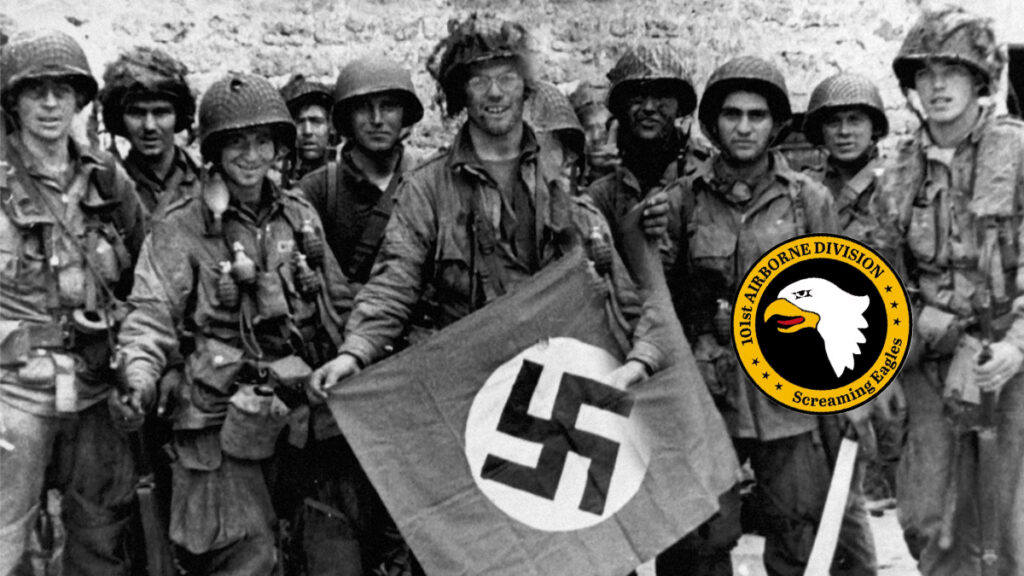101st Airborne Division Screaming Eagles soldiers during World War II European campaign