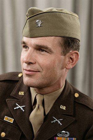 First Lieutenant Carwood Lipton AI-restored color portrait