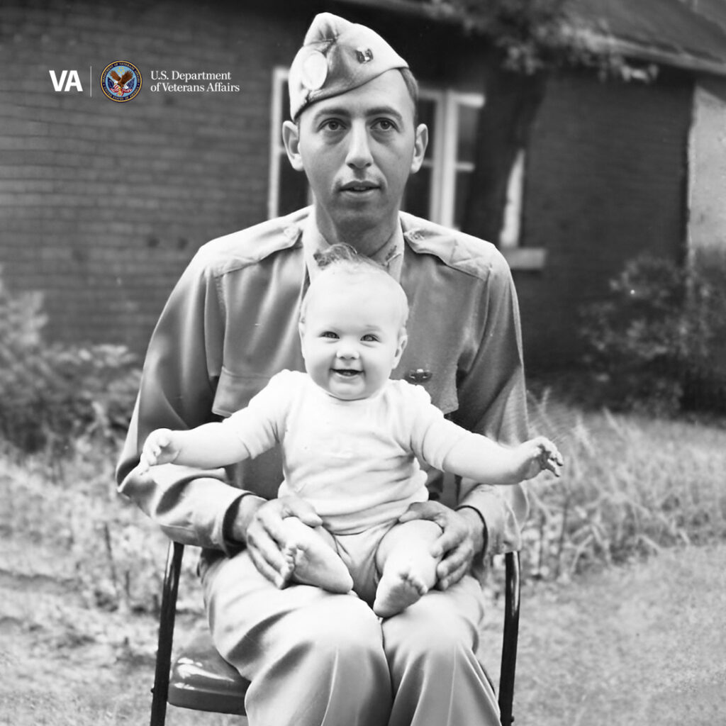 Herbert Sobel with his son