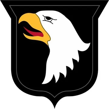101st Airborne Division Screaming Eagle shoulder sleeve insignia worn by the paratroopers at Brécourt Manor