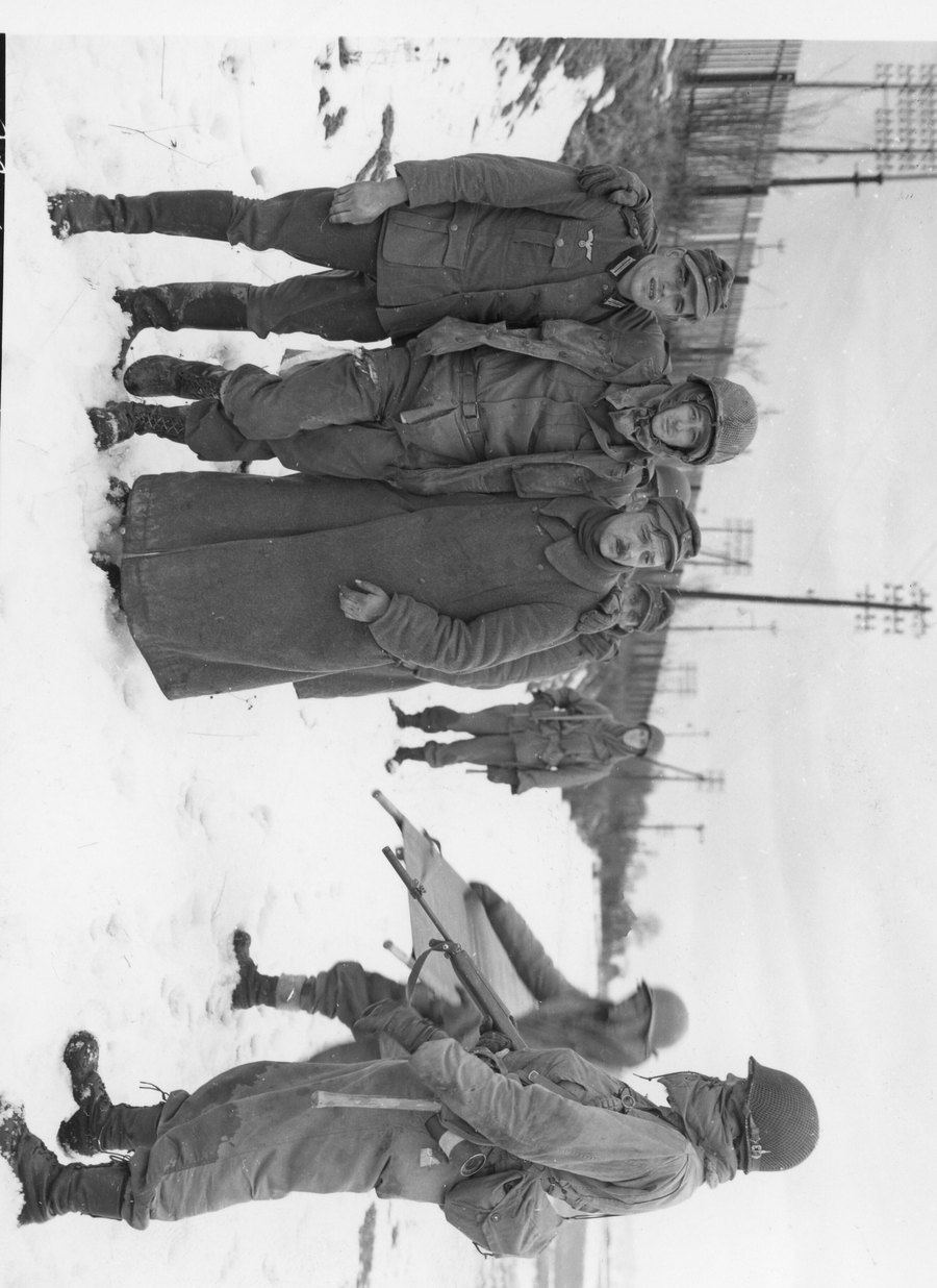 Soldiers in the Colmar Pocket, February 1945, the Alsace battle that included Audie Murphy's Medal of Honor stand at Holtzwihr
