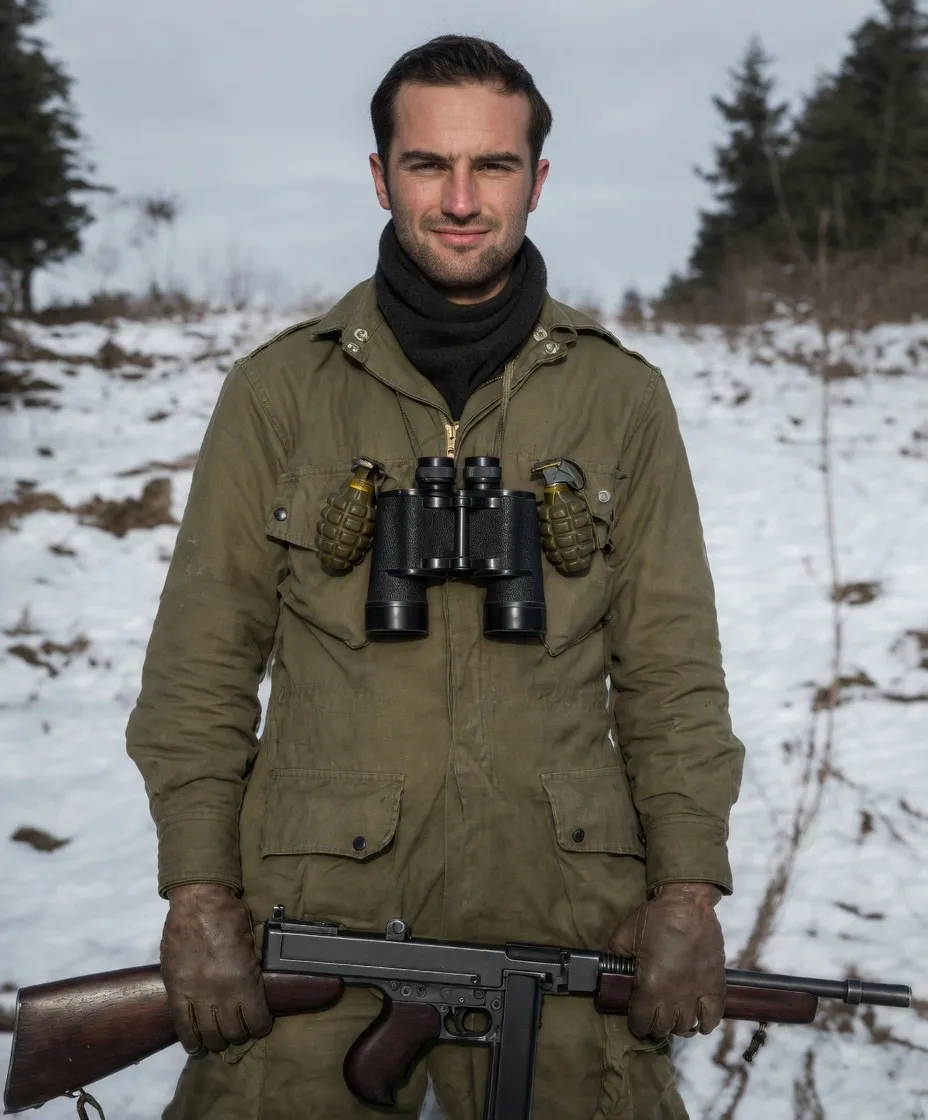 Lieutenant Ronald Speirs of Dog Company, 506th Parachute Infantry Regiment, who led the assault on the fourth gun at Brécourt Manor