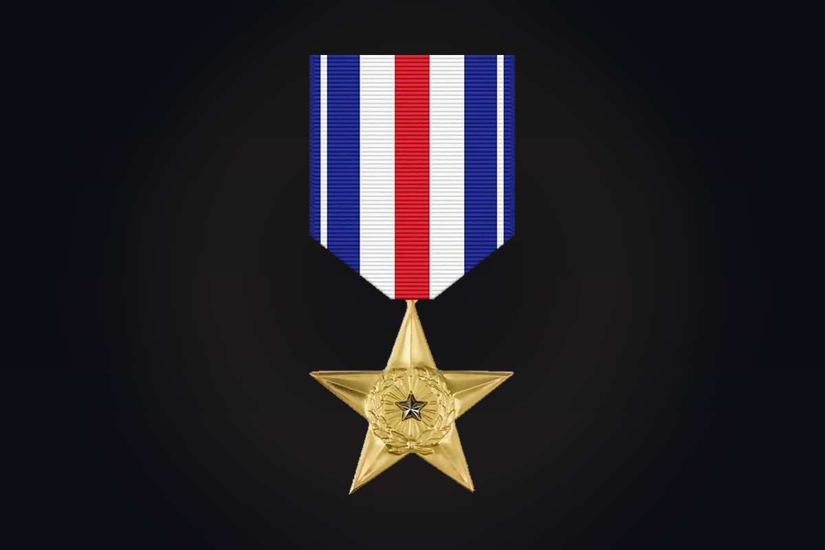 Silver Star medal, the third-highest U.S. military combat decoration