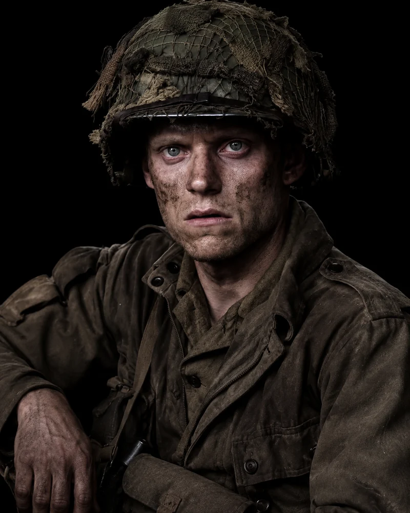 Marc Warren as Private Albert Blithe in Band of Brothers