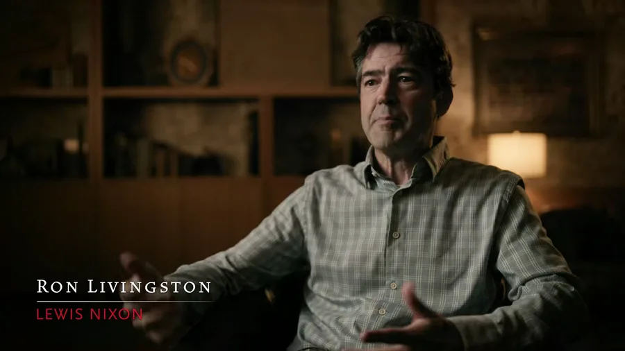 Ron Livingston interviewed in Band of Brothers: Legacy about playing Lewis Nixon.