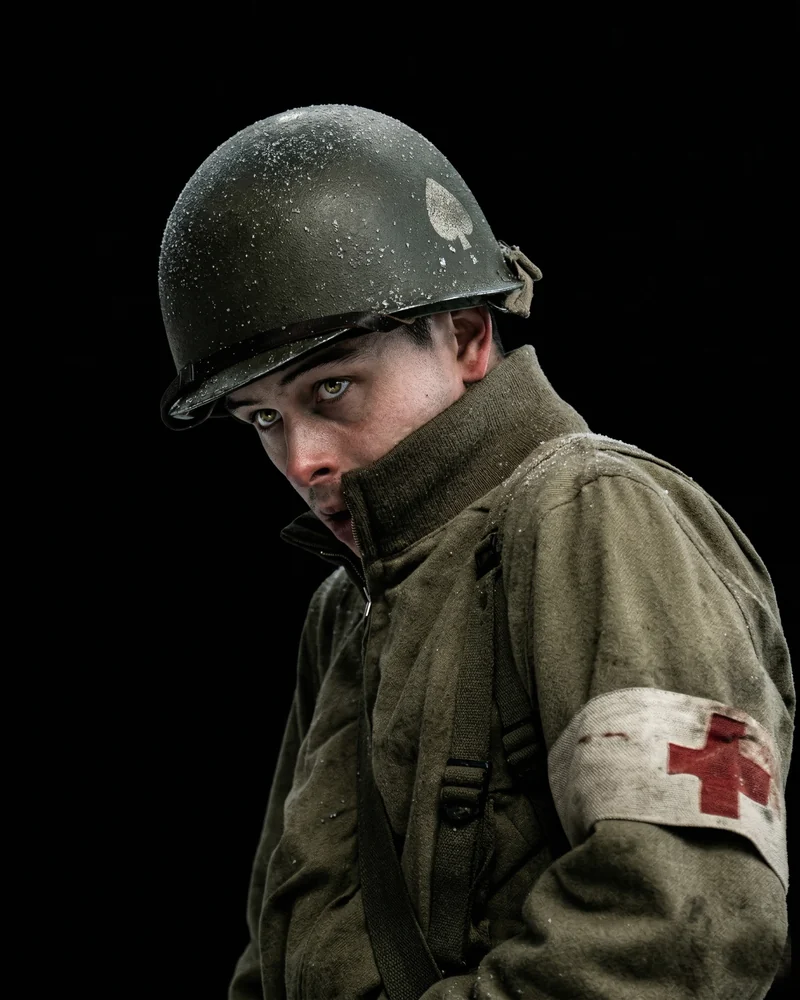 Shane Taylor as Technician Eugene Doc Roe in Band of Brothers